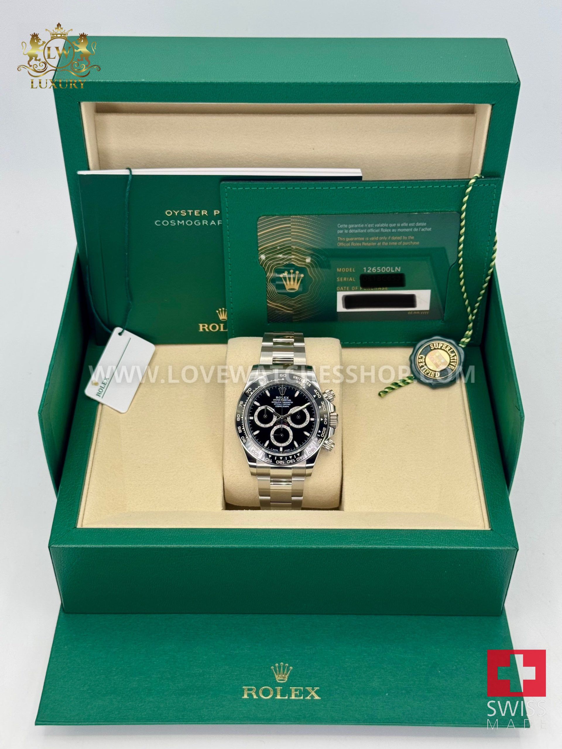 Rolex Daytona 40mm 126500LN Stainless Steel Black Dial - الصورة 11