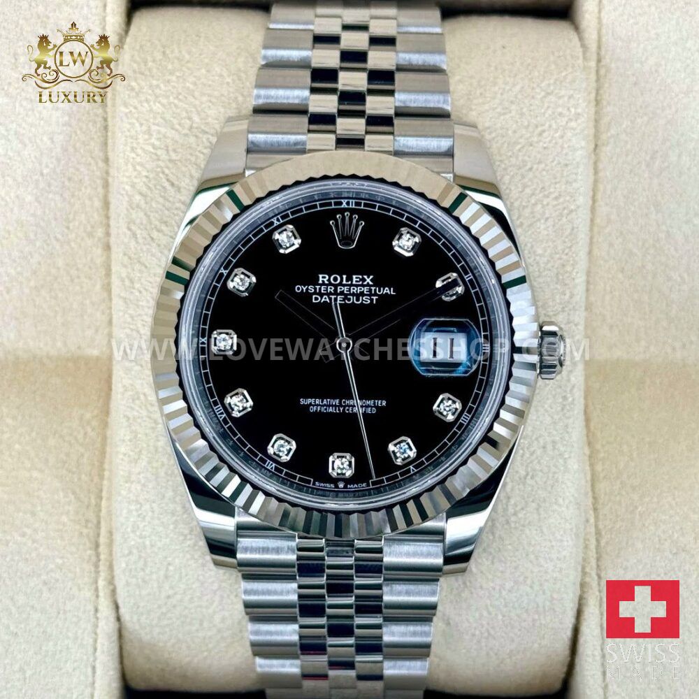 Rolex Datejust 41mm 126334 Jubilee Black