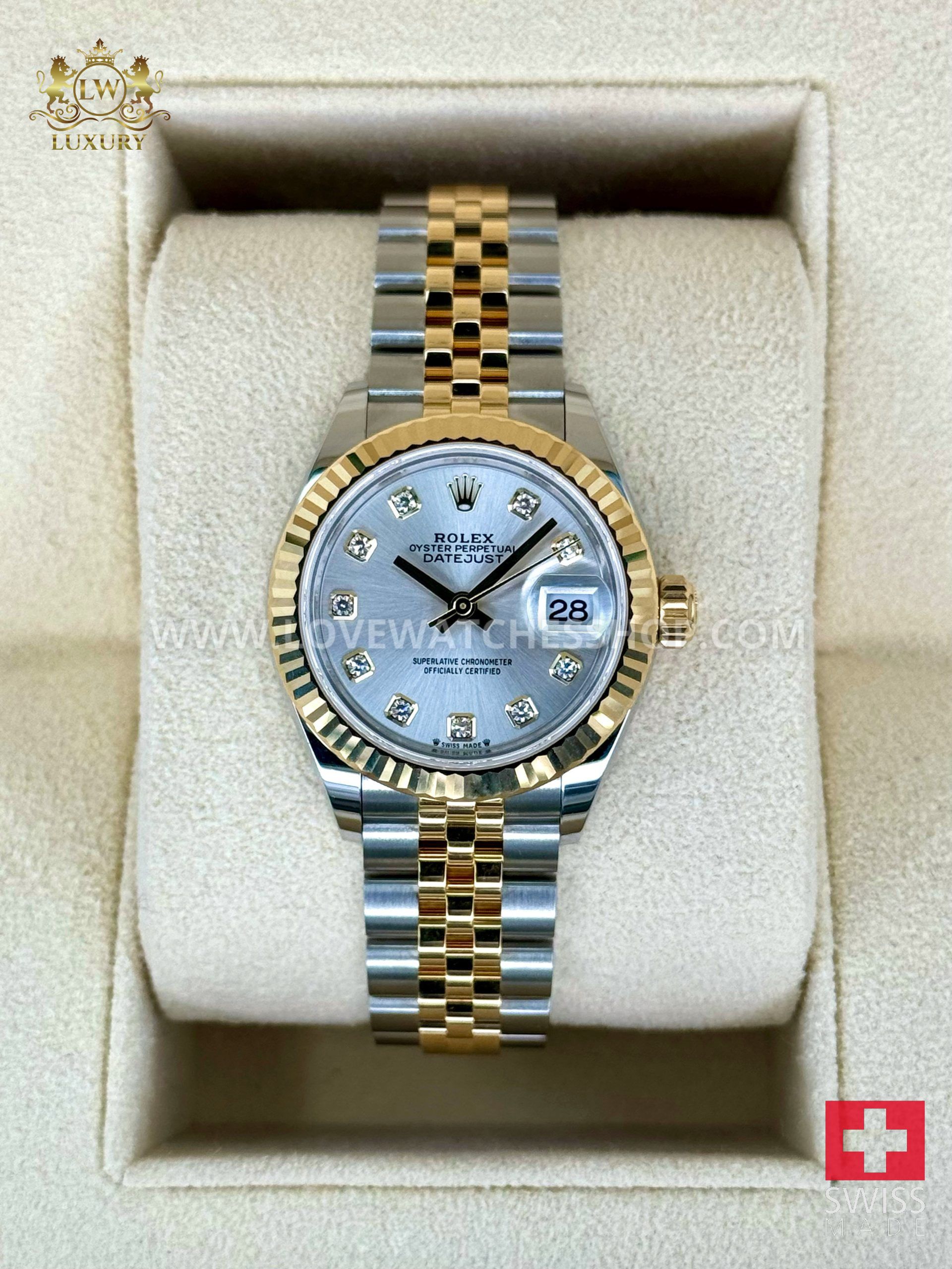 Rolex Lady Datejust 28mm 279173 Jubilee Silver Dial
