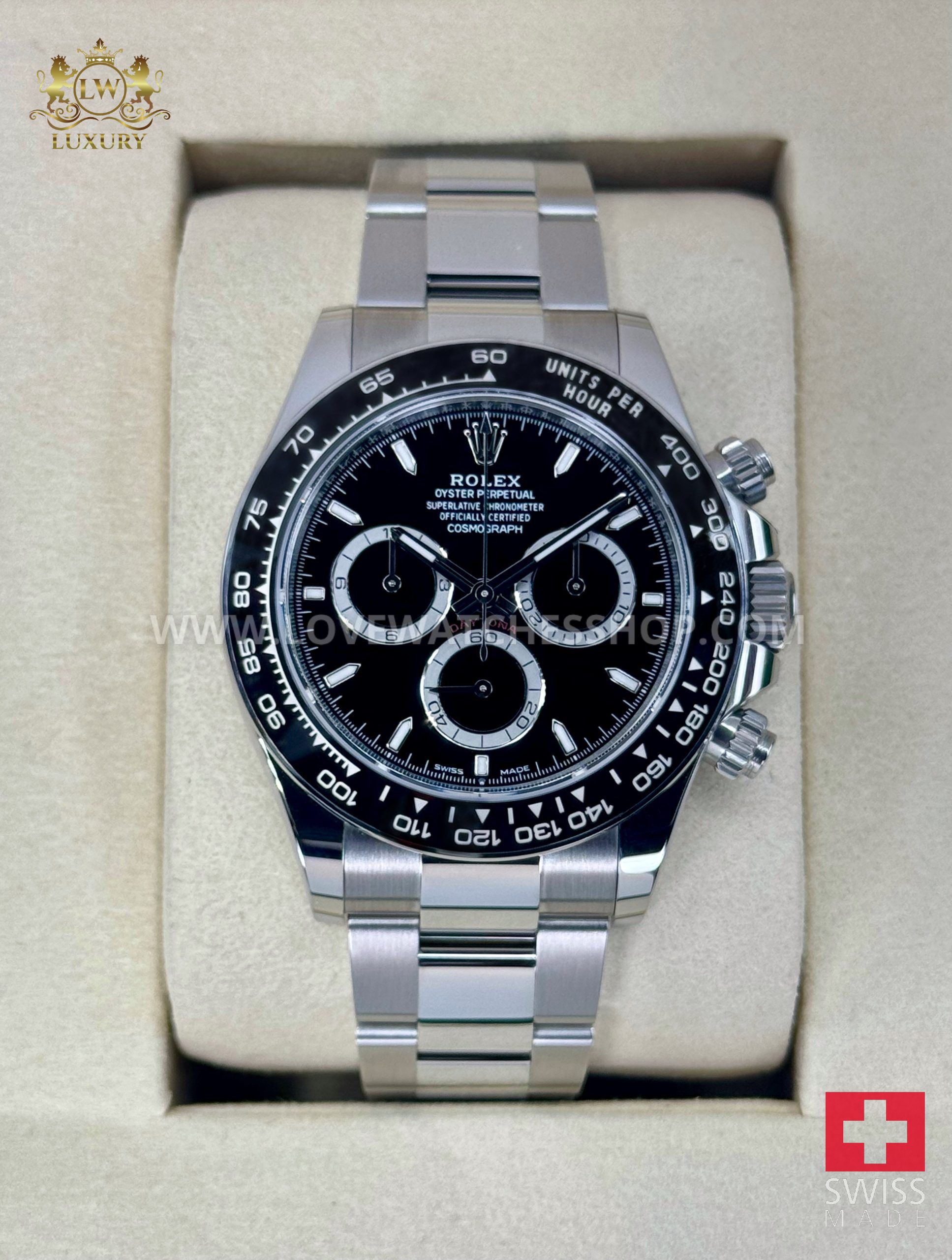 Rolex Daytona 40mm 126500LN Stainless Steel Black Dial