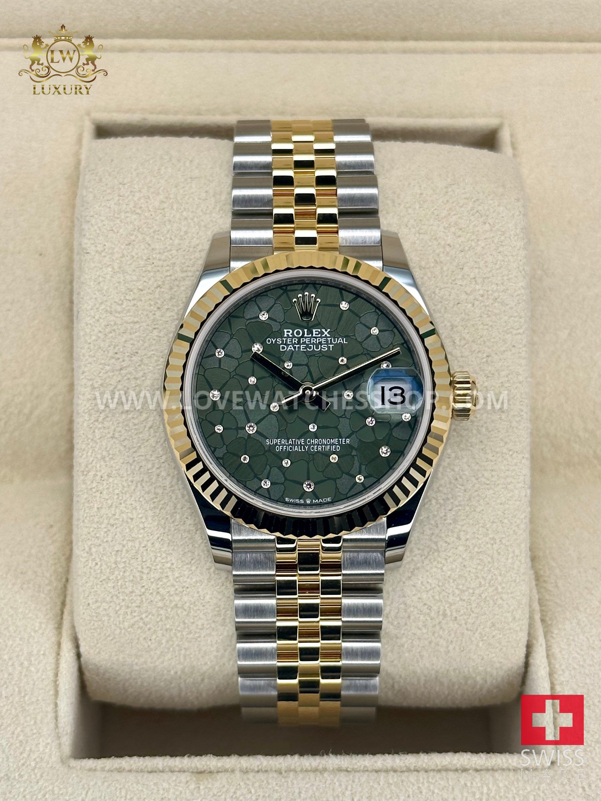Rolex Lady Datejust 31mm 278273 Two-Tone Floral Motif Dial