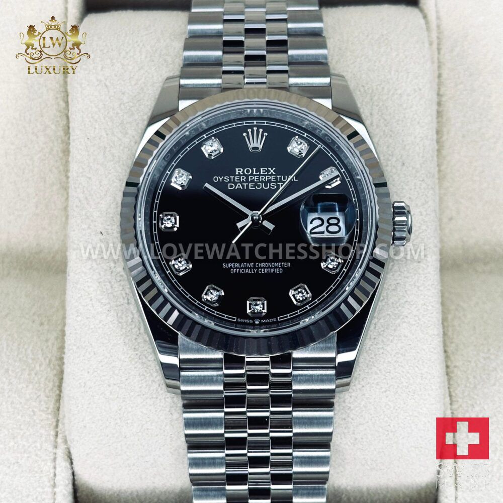 Rolex Datejust 36mm 126234 Jubilee Black Dial