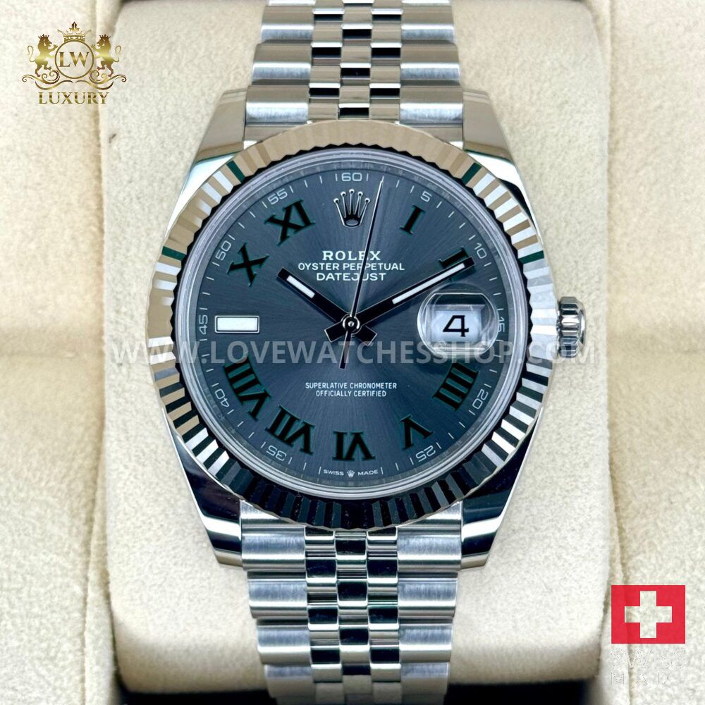 Rolex Datejust 41mm 126334 Jubilee Wimbledon Dial