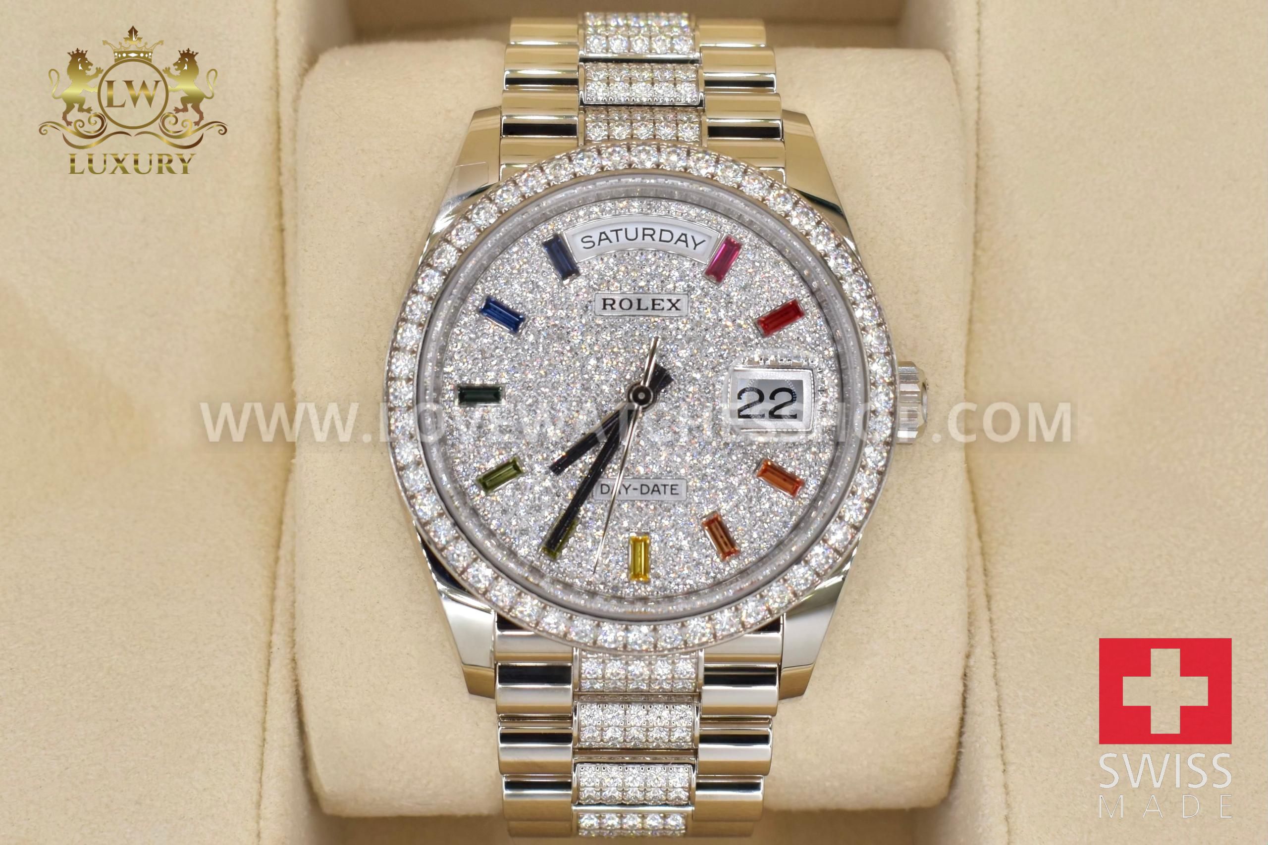 Rolex Day-Date | Pave Rainbow - الصورة 5
