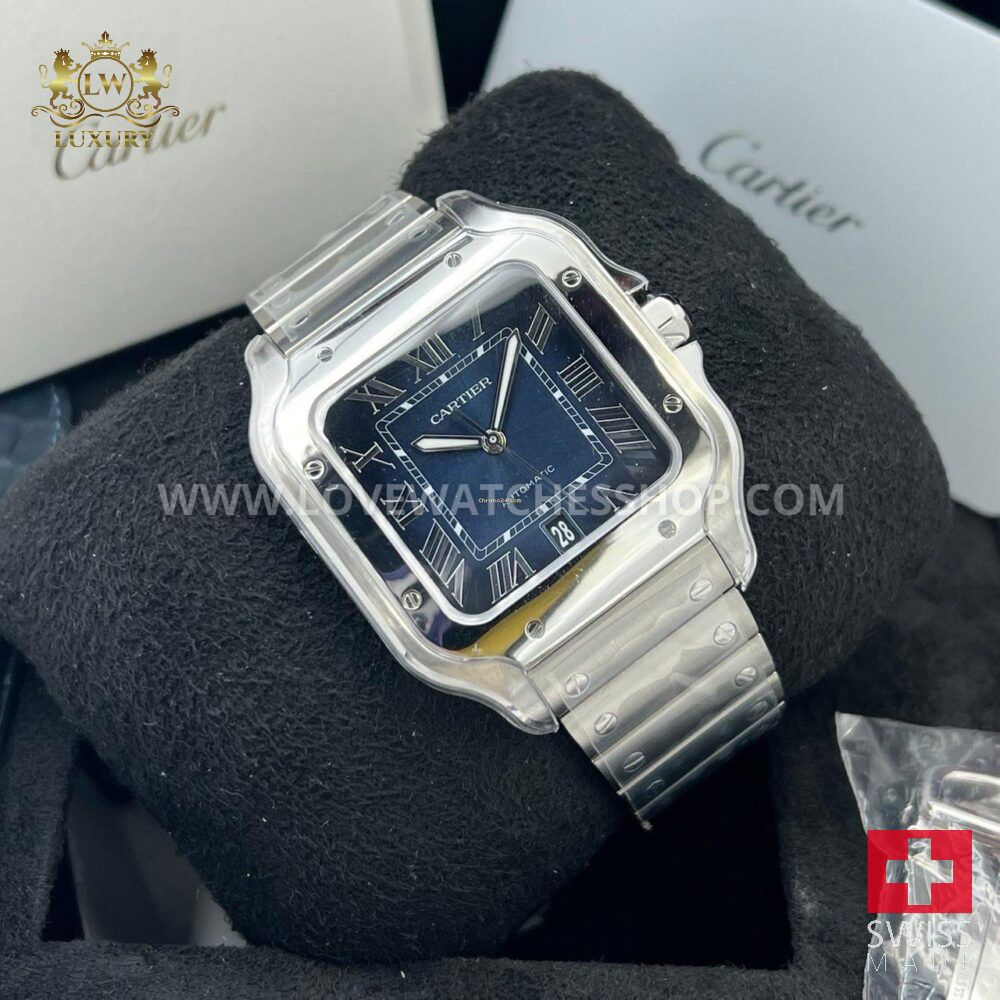 Cartier Santos De Cartier Blue Dial 2025 NEW Double Strap