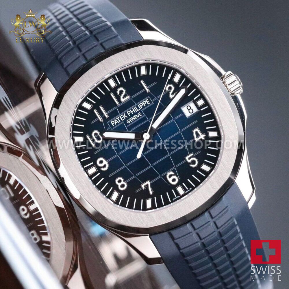 Patek Philippe Aquanaut Unworn White Steel Blue Dial 42mm - 5168G-001 5168G