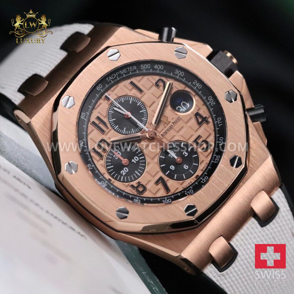 Audemars Piguet Royal Oak Offshore 42mm Half Brick Rose Steel Champagne 26470OR.OO.A002CR.01