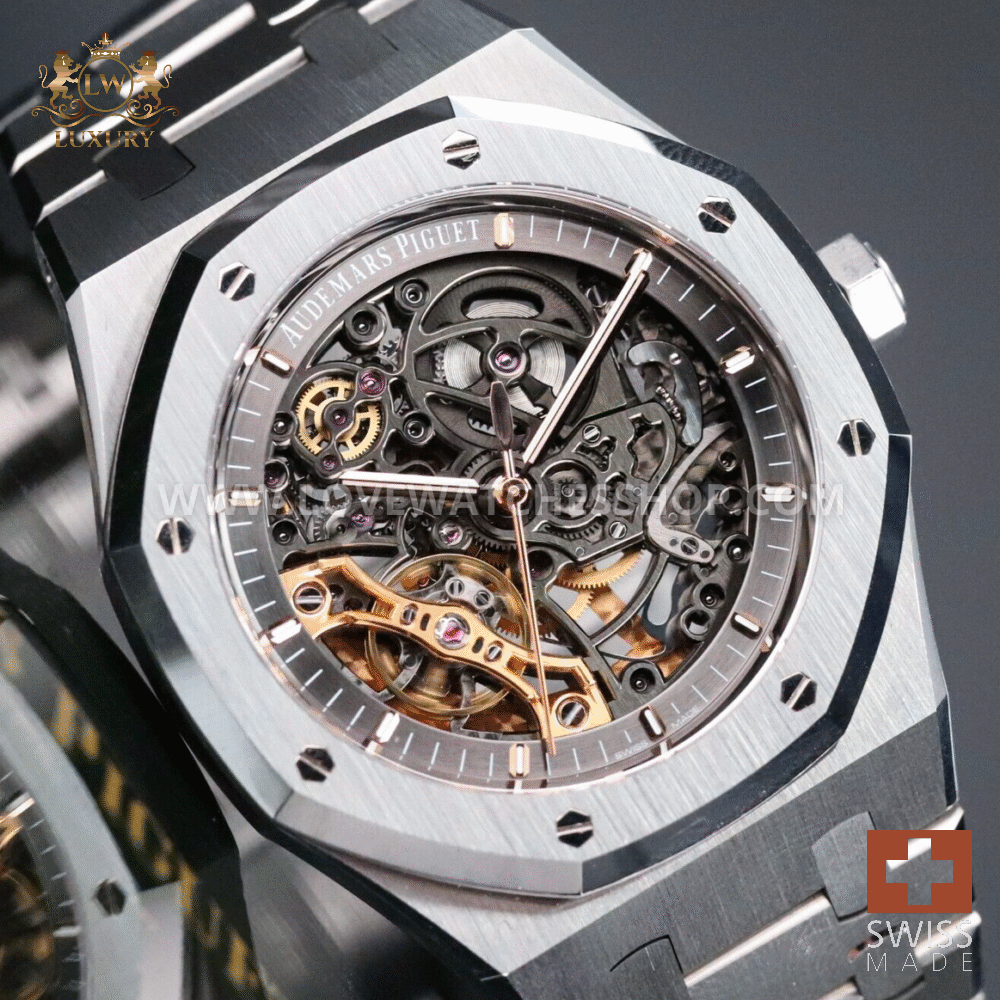 Audemars Piguet Royal Oak 41mm Openwork Skeleton Steel Double Balance 15407ST