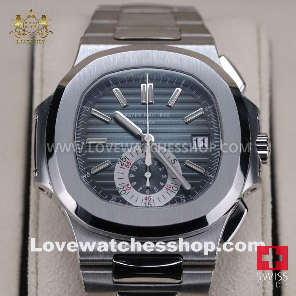 Patek Philippe Nautilus 5980/1A-001 Gradient Blue Dial Steel Bracelet