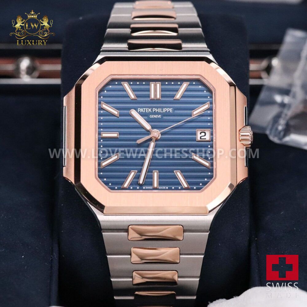 Patek Philippe Cubitus 45mm Two Tone Steel Rose Steel Blue 5821/1AR
