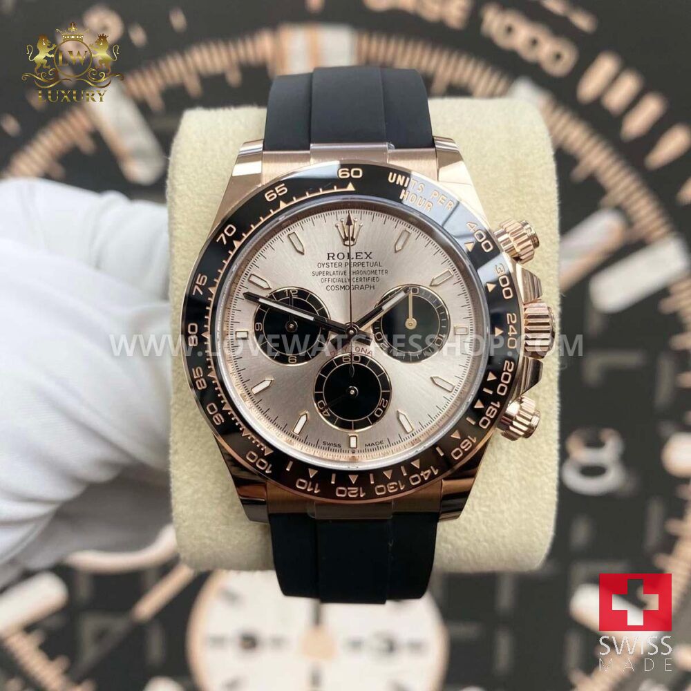 Rolex Daytona 40mm Oyster Flex 126515 Pink Sundust Dial 2024