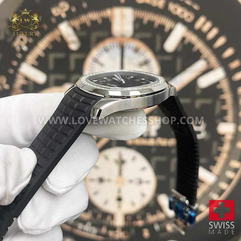Patek Philippe Aquanaut Luce Quartz 38mm 5267-200A-001 Black Dial - Image 6