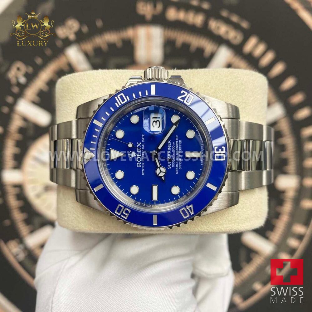 Rolex Submariner Date 40mm 116619LB Blue Dial Pre-Owned