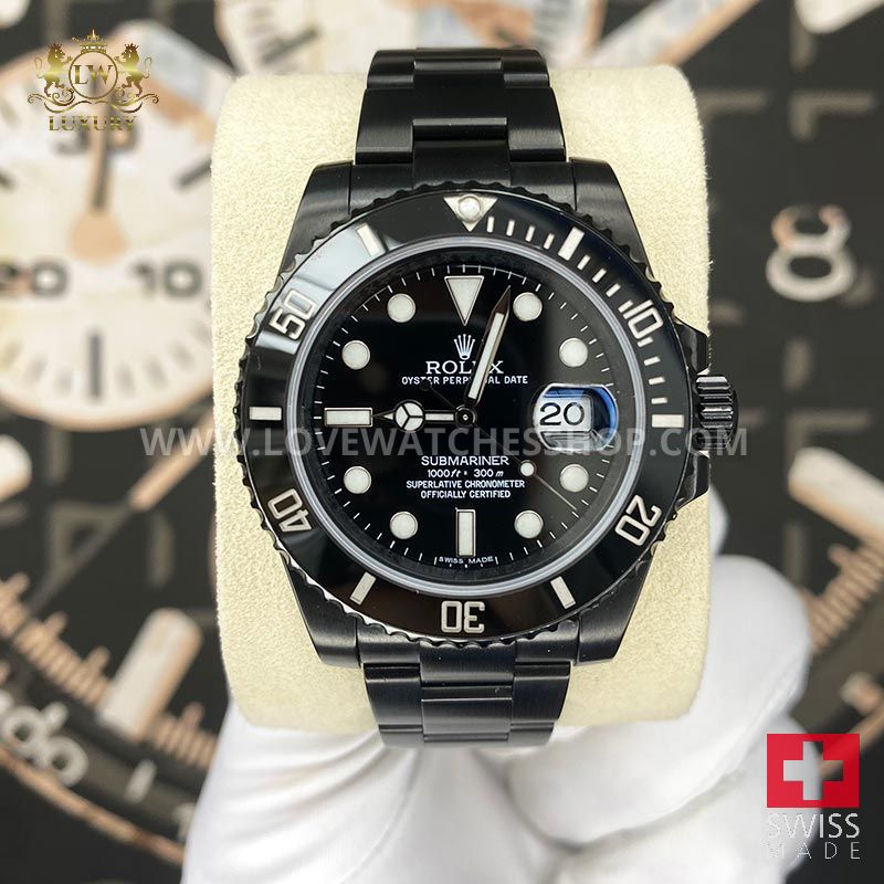 Rolex PVD-DLC Submariner Date 40mm 116610LN Black Dial Pre-Owned