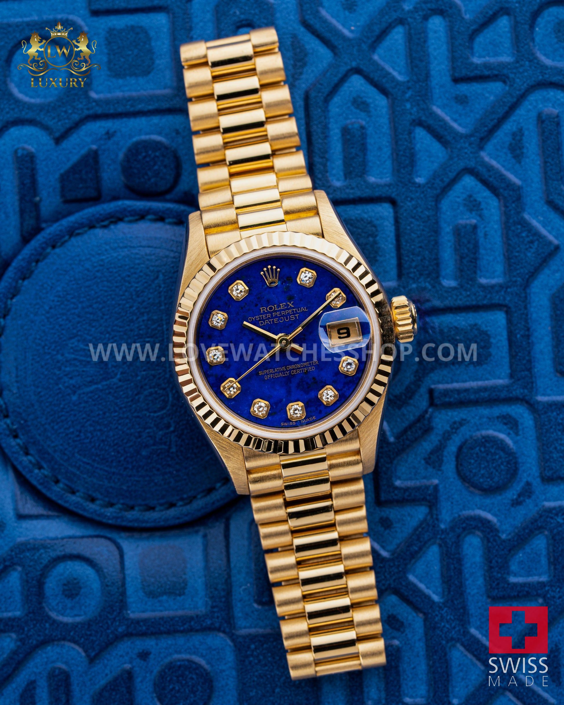 Rolex Lady-Datejust 26mm Lapis Lazuli Stone Dial - Ref. 79178