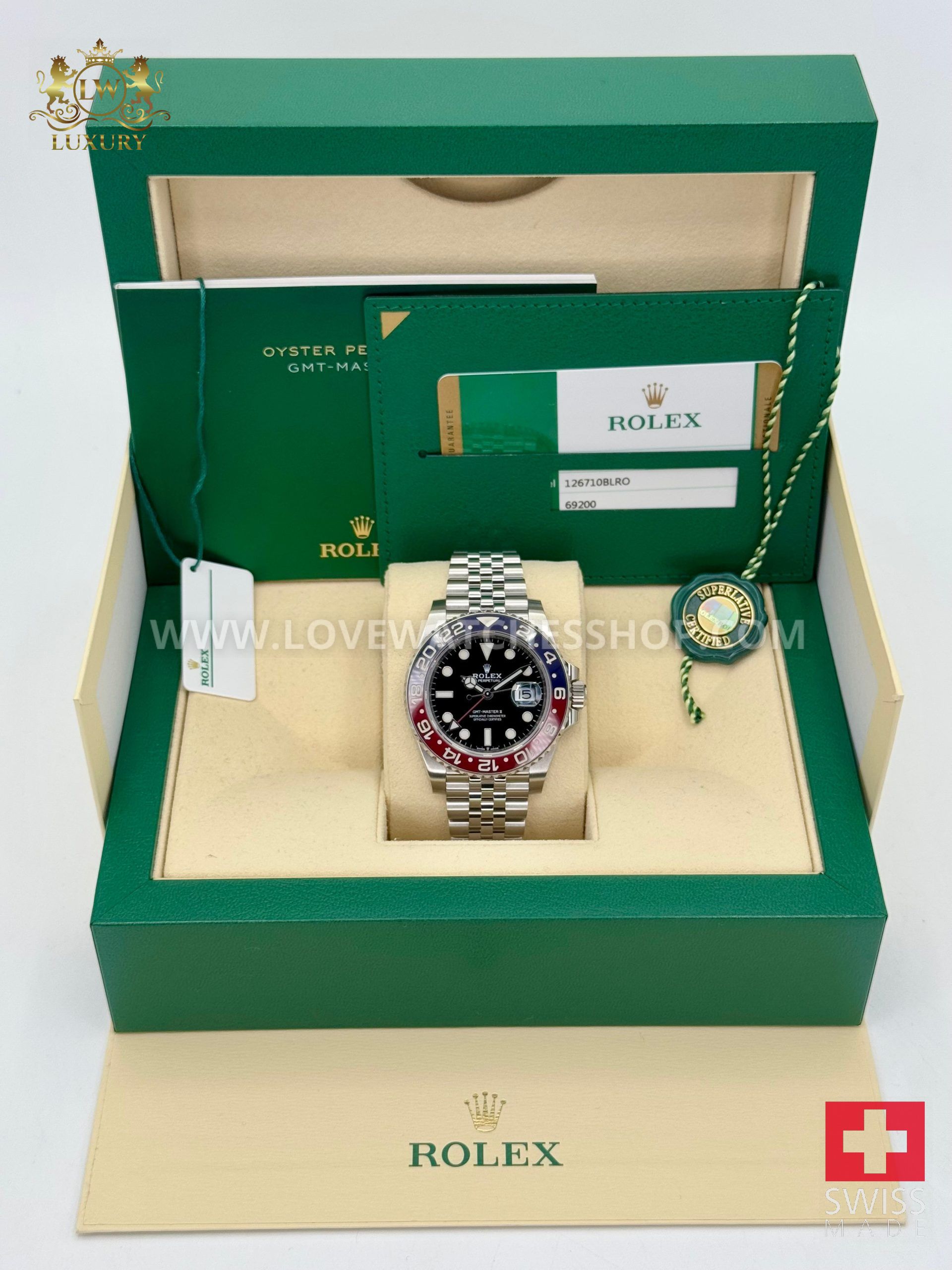 Rolex GMT Master-II "Pepsi" 40mm 126710BLRO Jubilee - Image 6