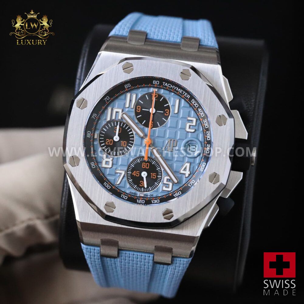 Audemars Piguet Royal Oak Offshore 42mm Tiffany Baby Blue Orange Steel 26238ST.OO.A340CA.01