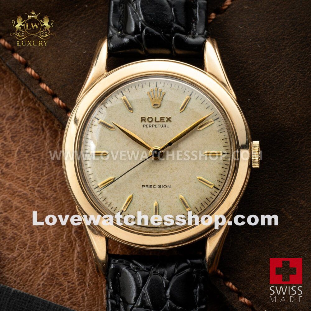 Rolex Perpetual Precision 34mm 9ct Steel Automatic 1950s Vintage