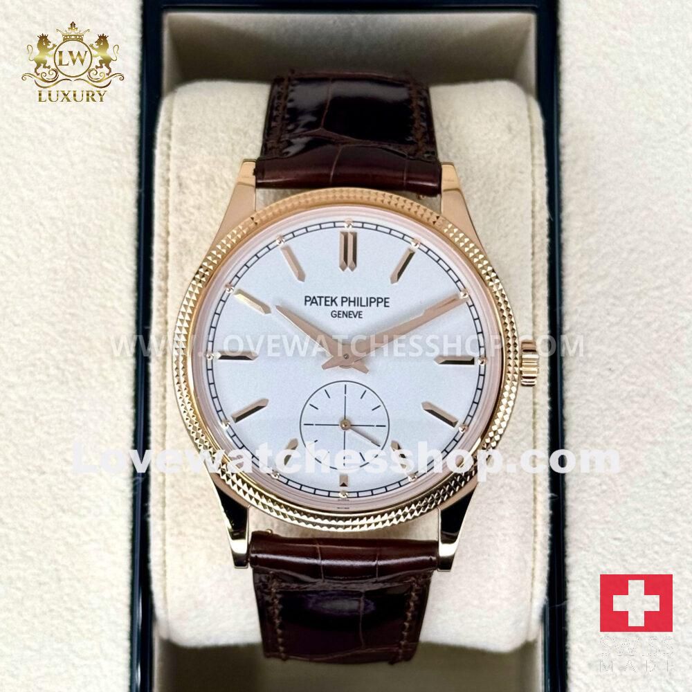 Patek Philippe Calatrava 40mm 6119R Rose Steel White Dial