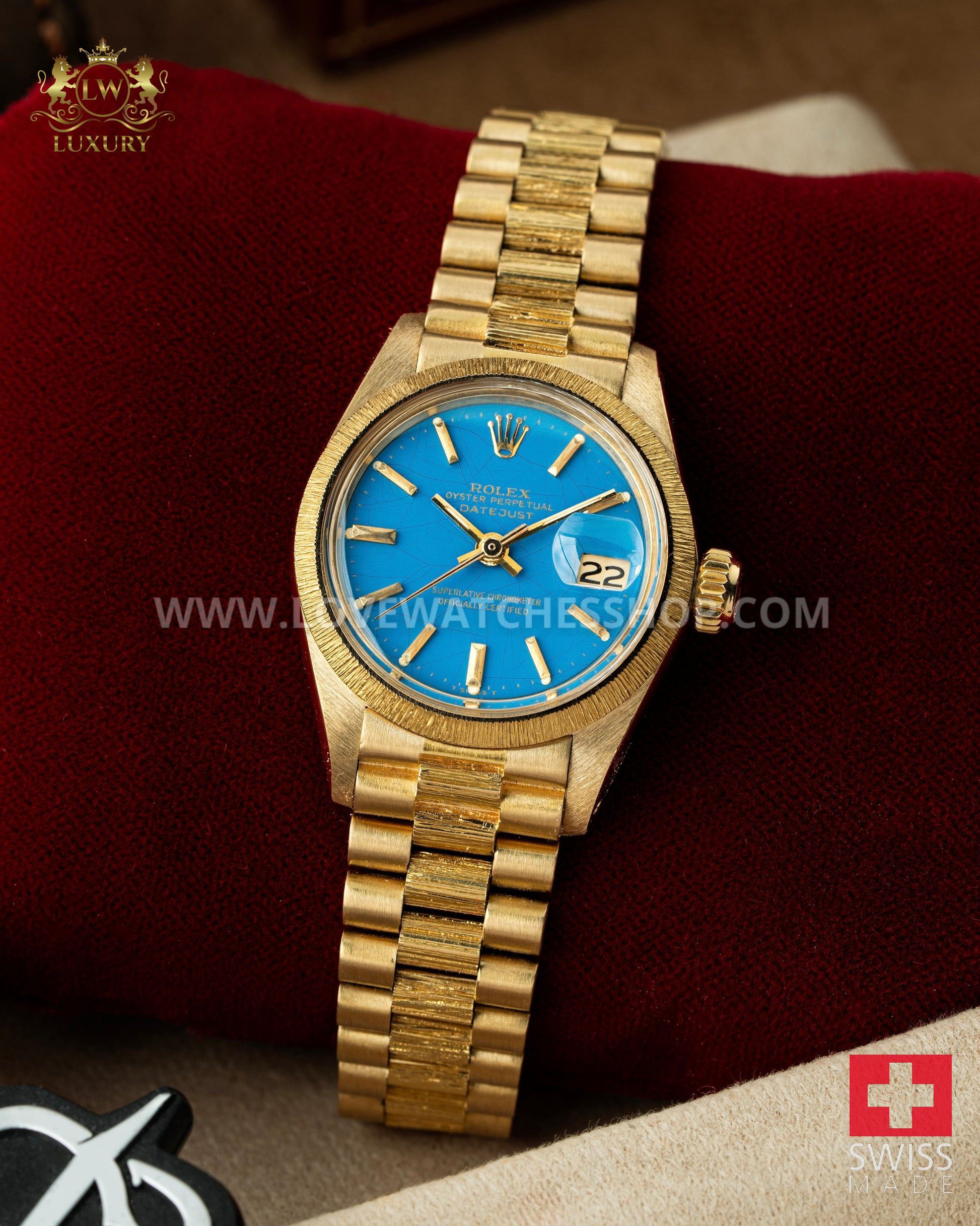 Rolex Lady-Datejust 26mm Bark Blue Stella Dial - Ref. 6927