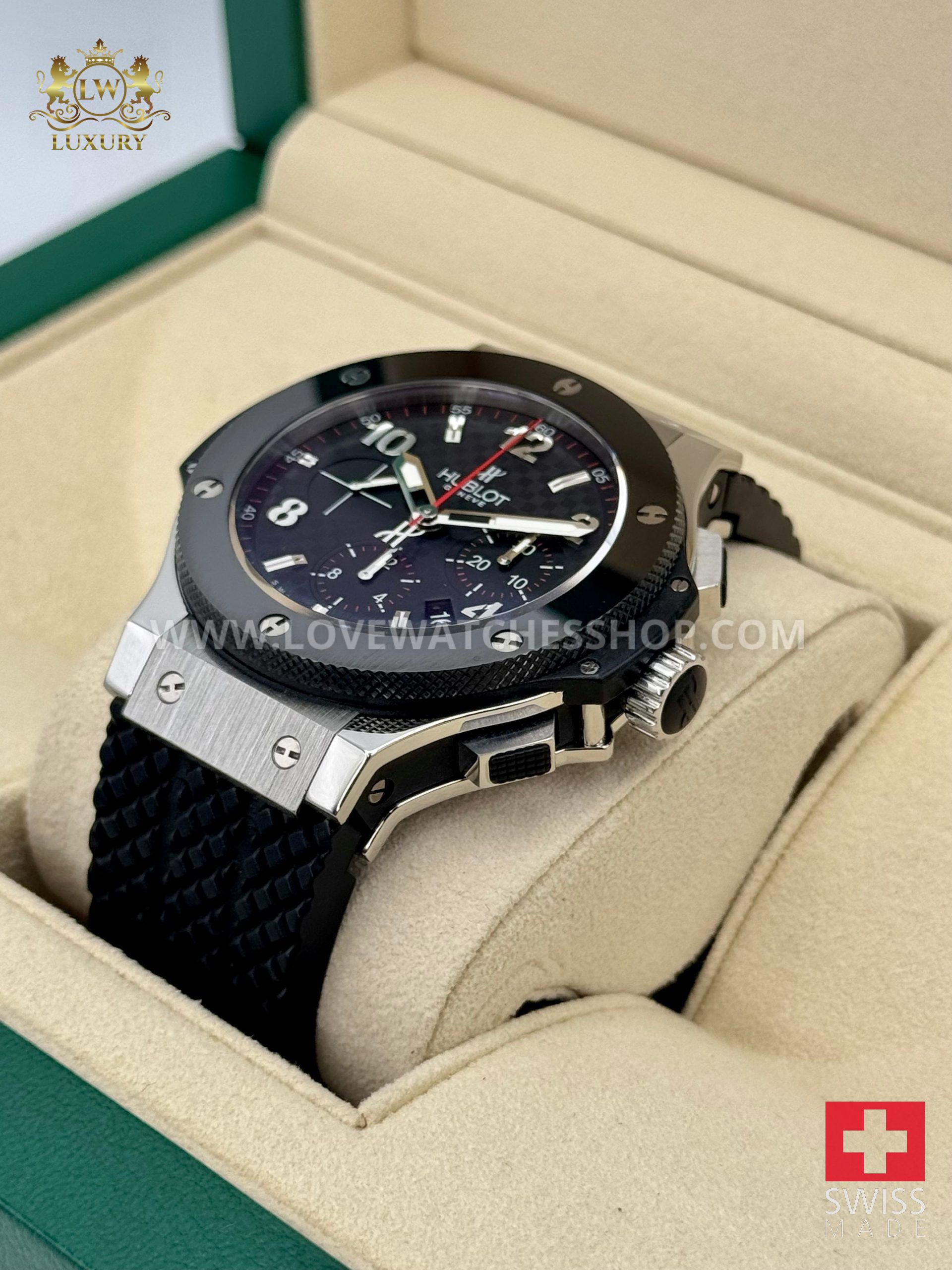 Big Bang Chronograph Steele Ceramic 44mm Stainless Steel Black Dial - Image 6