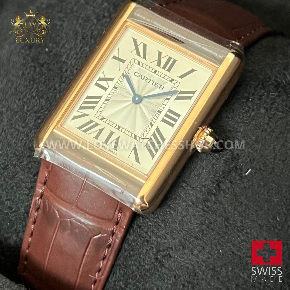 Cartier Tank Louis Cartier New 2025 Large Steel 33mm Hand Wound WGTA0011
