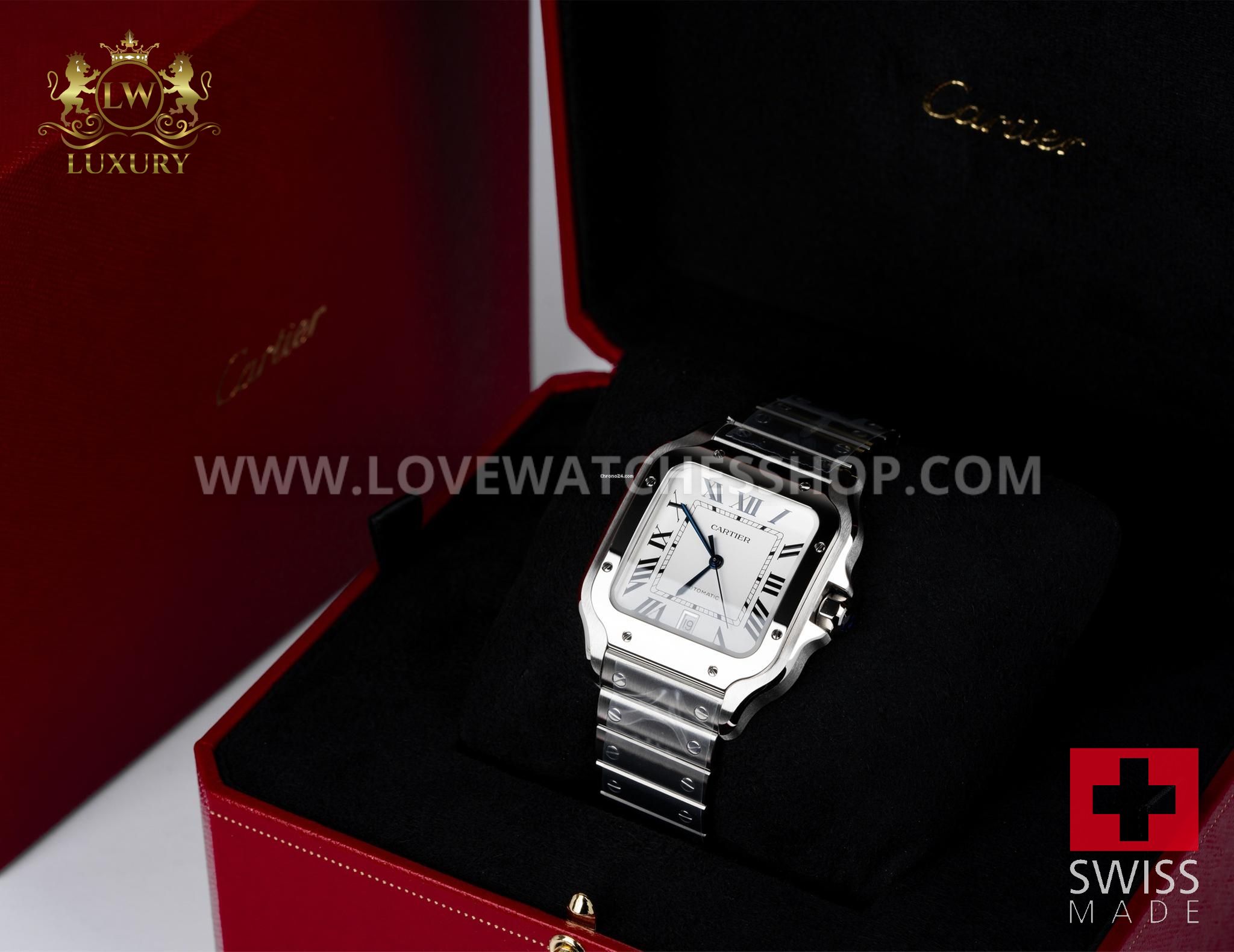 Cartier Santos NEW 2025 Santos WSSA0018 Large White Dial - الصورة 2