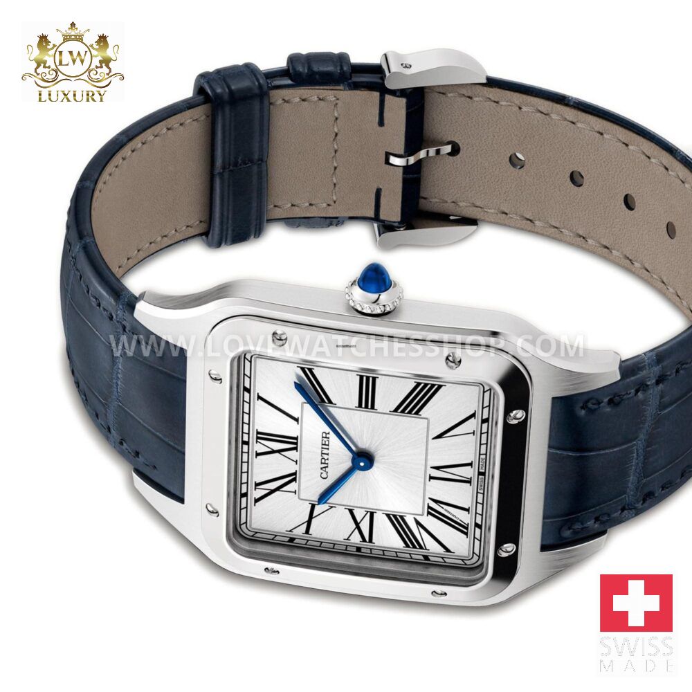 Cartier Santos Dumont 34mm Extra-Large Santos-Dumont Steel Manual Wind