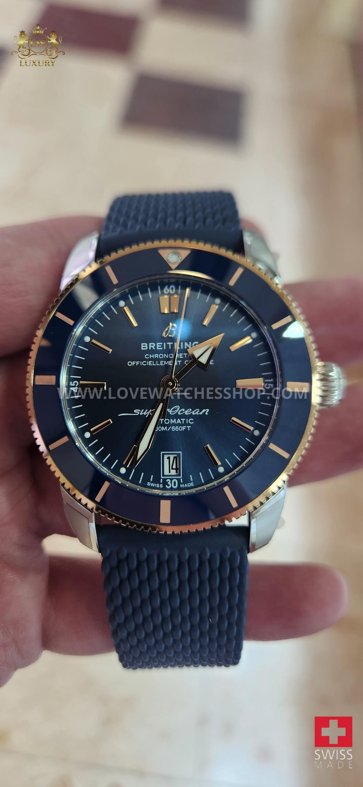 Breitling Superocean Heritage 42 B20 42mm Mens Blue Steel Watch NEW UNWORN UB2010161C1S1 - Image 4