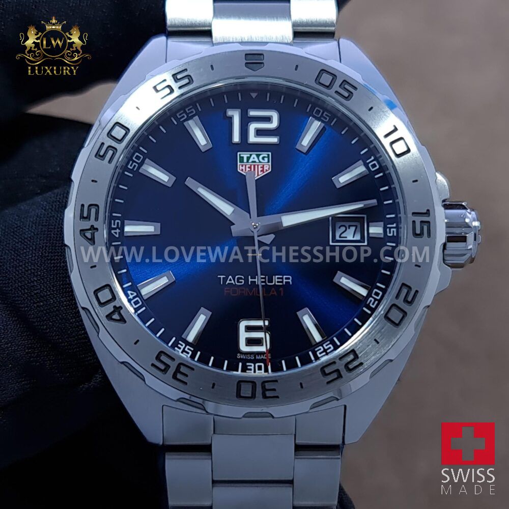 TAG Heuer Formula 1 Quartz 41mm Blue Dial Full Steel WAZ1118 BA0875