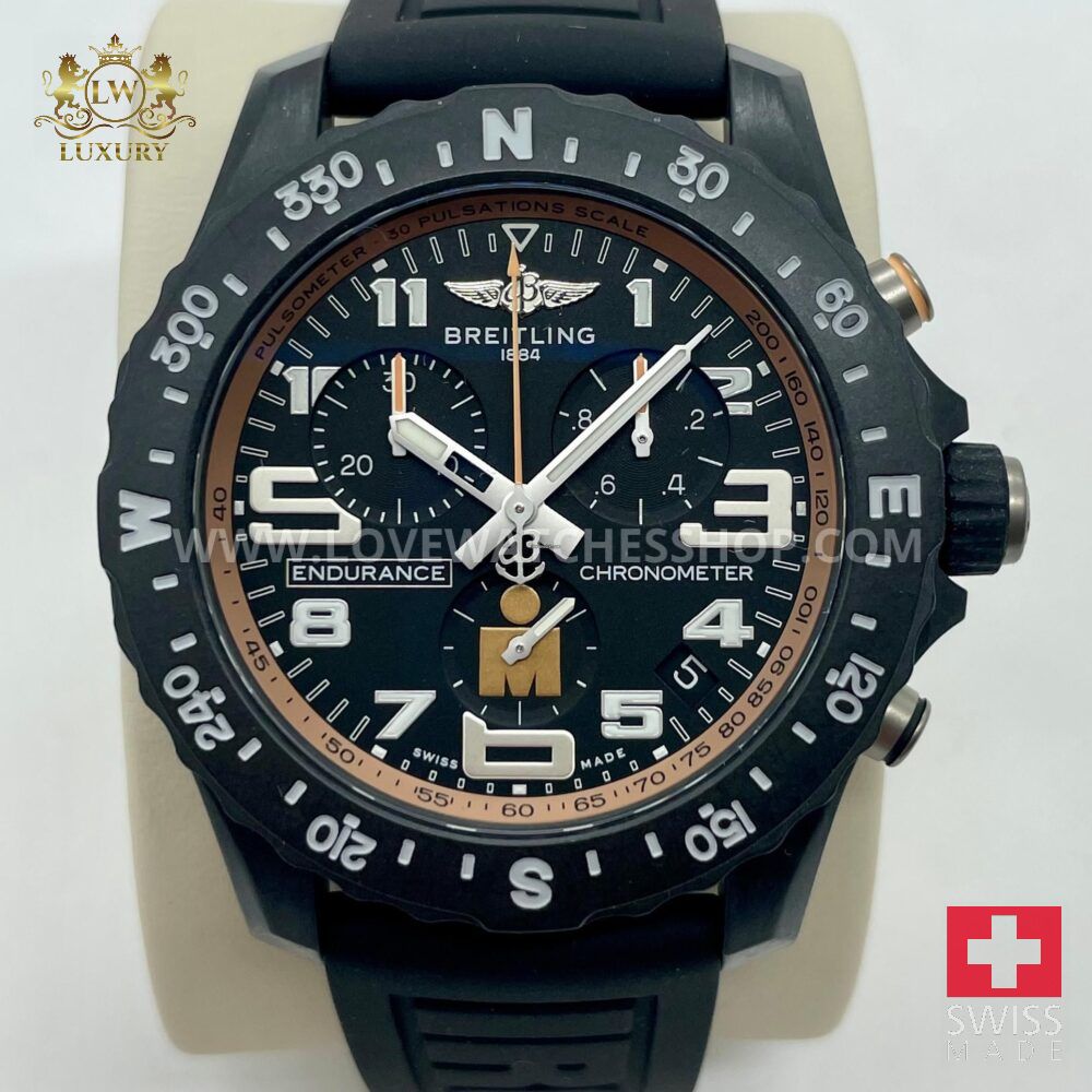 Breitling Endurance Pro Ironman Finisher Black Dial Strap Men's Watch X823101B1B1S1 Breitlight