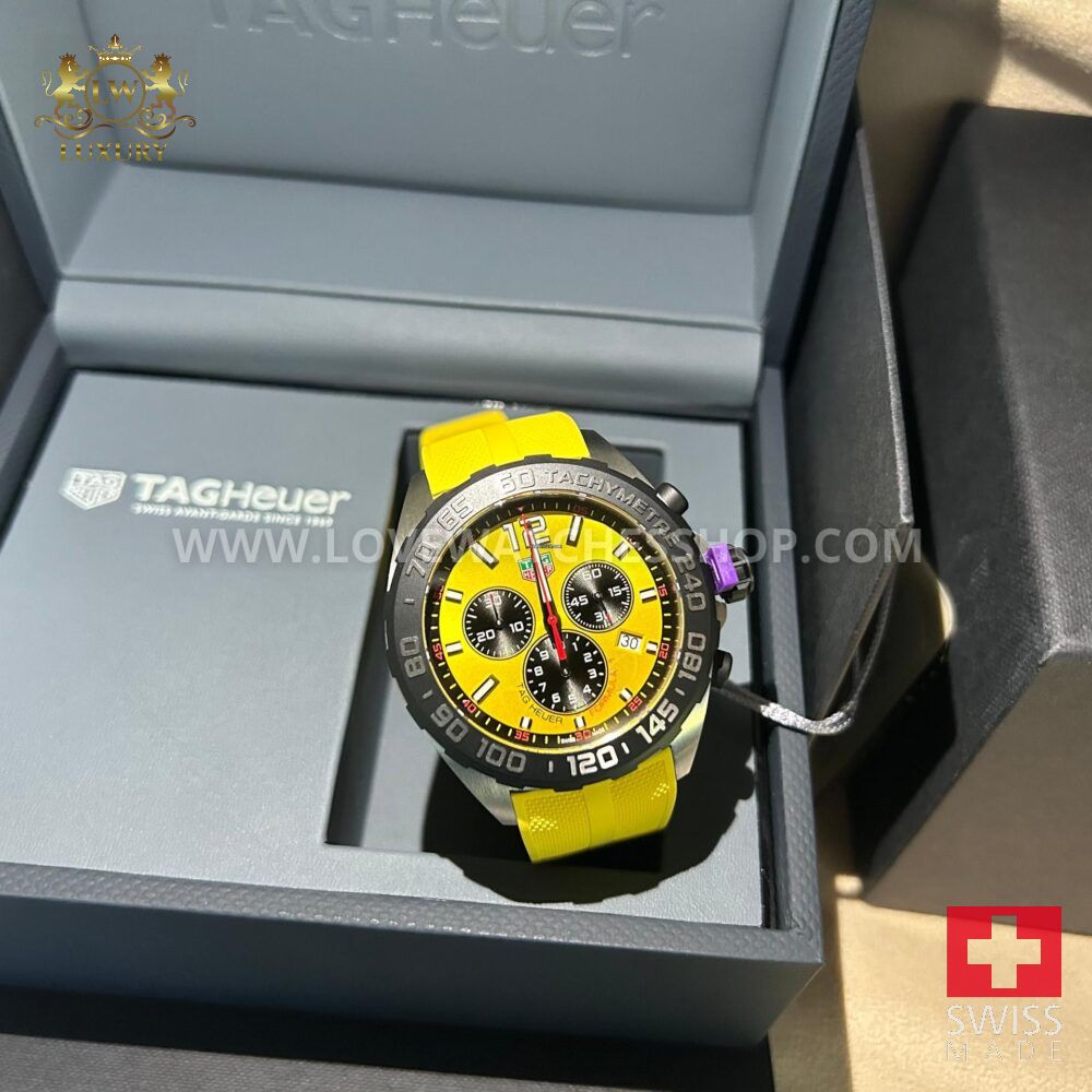 TAG Heuer Formula 1 Quartz Chronograph Yellow Dial and Yellow Strap