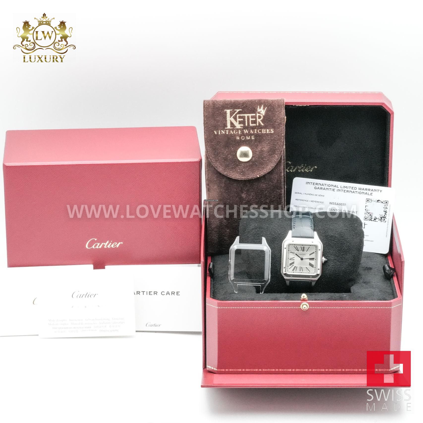 Cartier Santos Dumont ref. WSSA0022 - NEW 2025 - Full set - Full stickers - الصورة 6