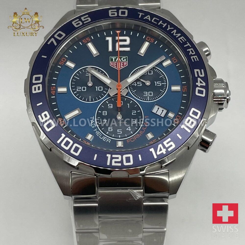 TAG Heuer Formula 1 Quartz one Quartz Chronograph 43 mm Mens Blue Dial Watch CAZ1014.BA0842