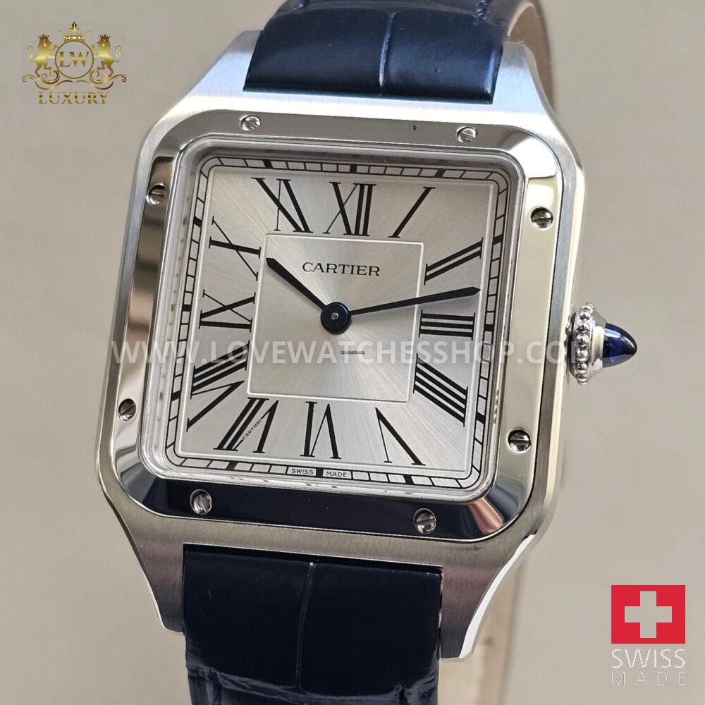 Cartier Santos Dumont Steel Medium - Silver Dial - WSSA0022 - Box & Papers 2025 New - Quartz