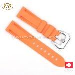 Orange with silver buckle
