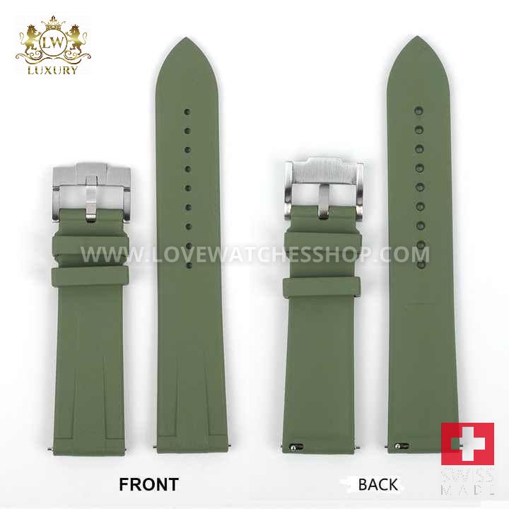 20mm Quick Release Fluororubber FKM Rubber Watch Band Customized Colors - Image 6