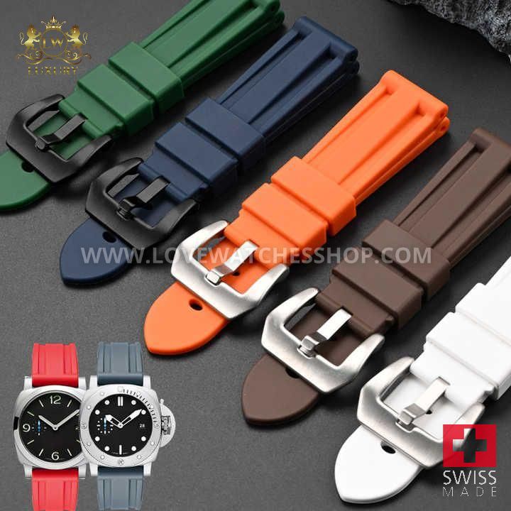 Liquid Silicone Rubber Watch Bands Strap 22mm 24mm Men Women Wrist Watchband for Panerai/Seiko/Longines/IWC Watch Strap